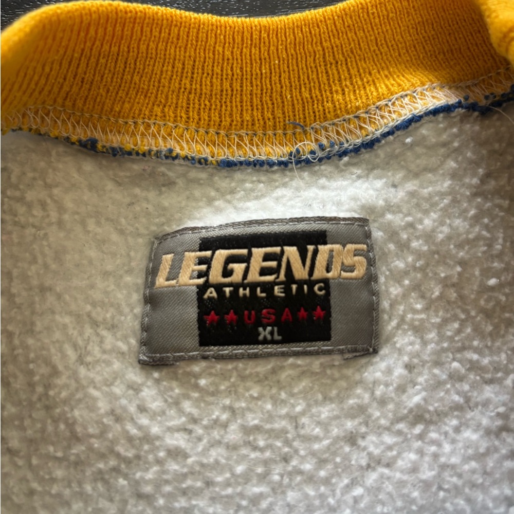 RARE Vintage St. Louis Rams NFL Football Legends Athletic Grey Gold Sweatshirt - Picture 4 of 4